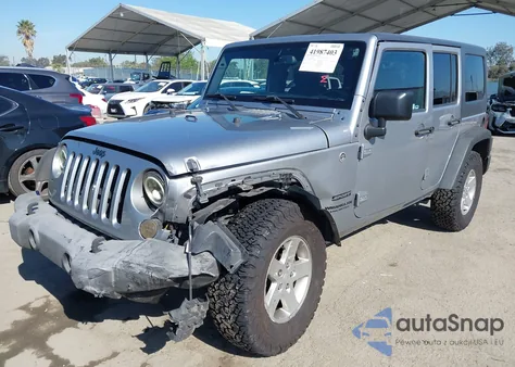 2016 Jeep Wrangler Unlimited Sport z USA, uszkodzony, nr VIN 1C4BJWDG5GL309813